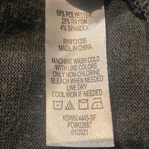 nine britton crew neck sweater, size S, gray and yellow - Picture 5 of 5